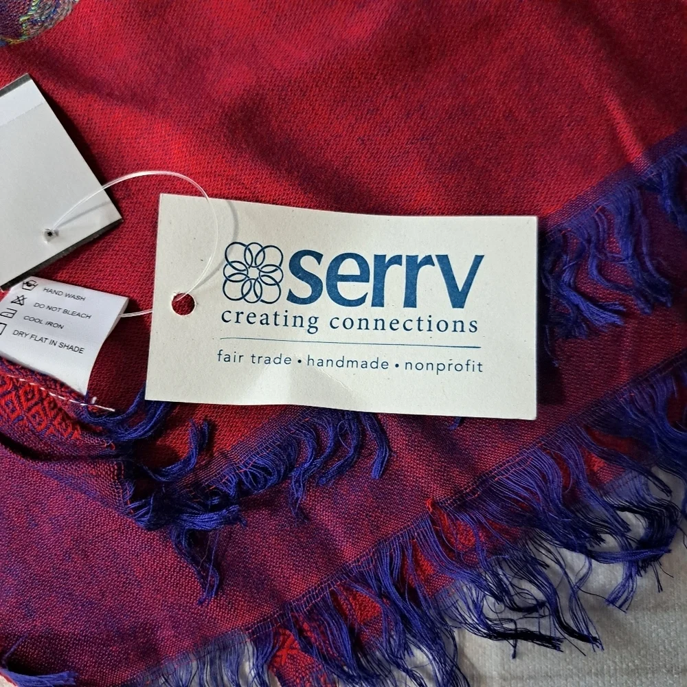 Vibrant Multicolor Paisley Scarf